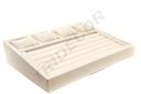 Expositor de Joyería de Lino Beige 38X28.5X8cm