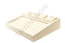 Expositor de Joyería de Lino Beige 38X28.5X8cm