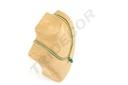 Expositor de Collares Color Camello Cubierto con Cuerda 32X10X20