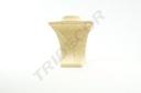 Soporte de Exhibición de Collares Beige Cubierto de Cuerda