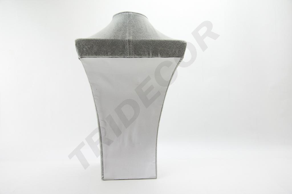 Expositor de Collares de Terciopelo Gris 39X23.5X12cm