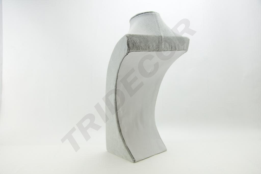 Expositor de Collares de Terciopelo Gris 39X23.5X12cm