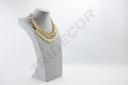 Expositor de Collares de Terciopelo Gris 39X23.5X12cm