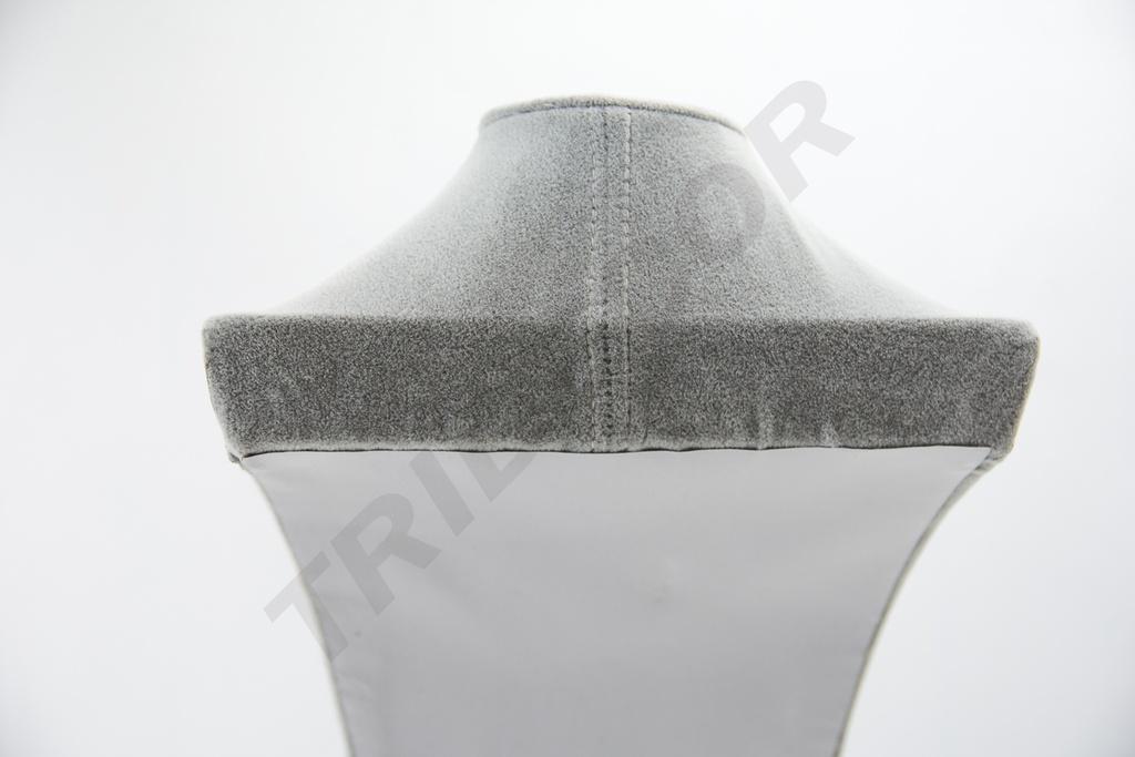 Expositor de Collares de Terciopelo Gris 39X23.5X12cm
