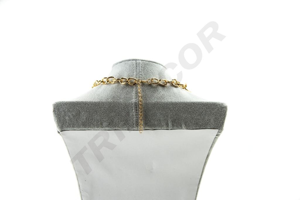 Expositor de Collares de Terciopelo Gris 39X23.5X12cm