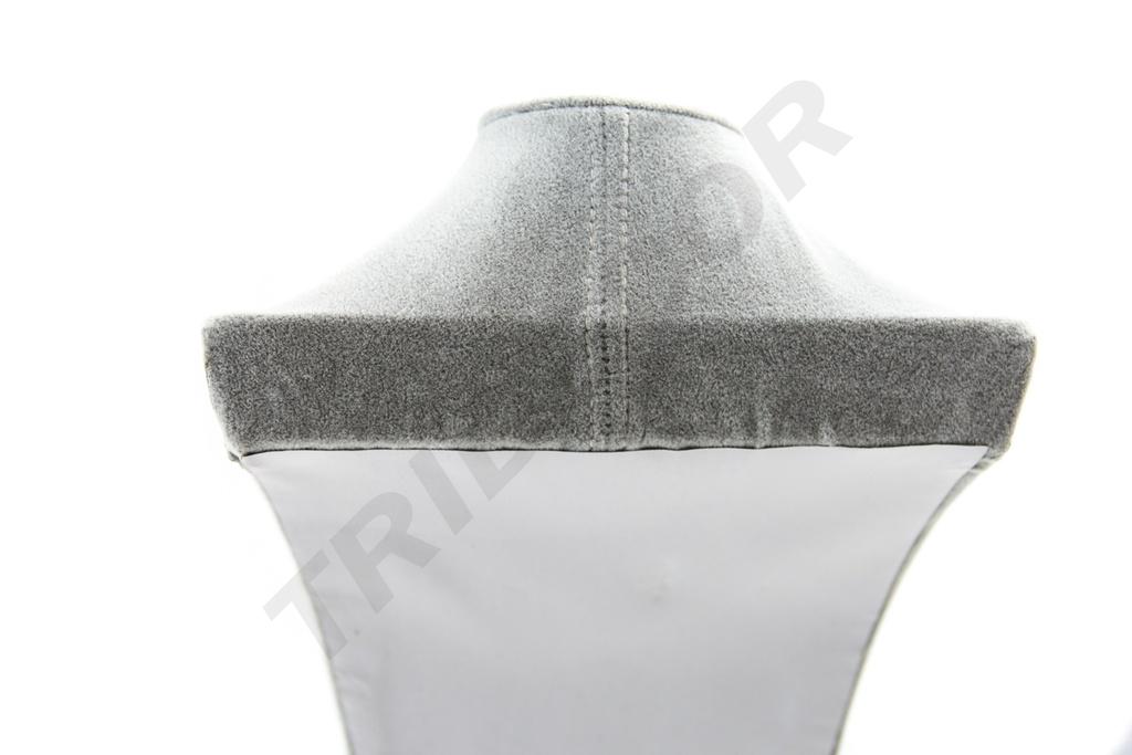 Expositor de Collares de Terciopelo Gris 39X23.5X12cm