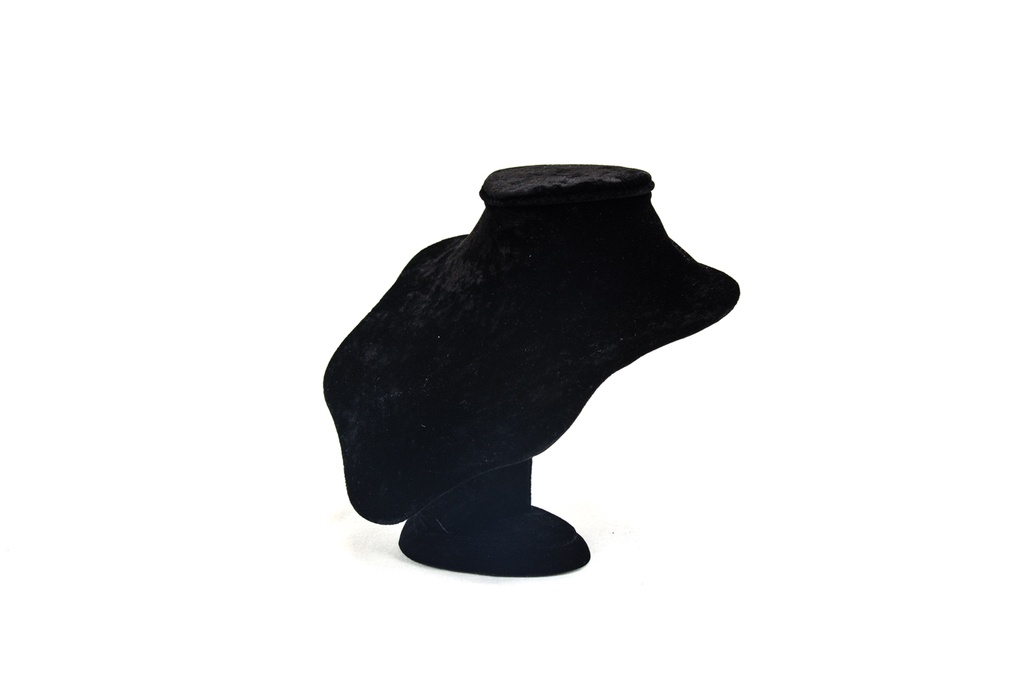 Exhibidor grande de collar de terciopelo negro