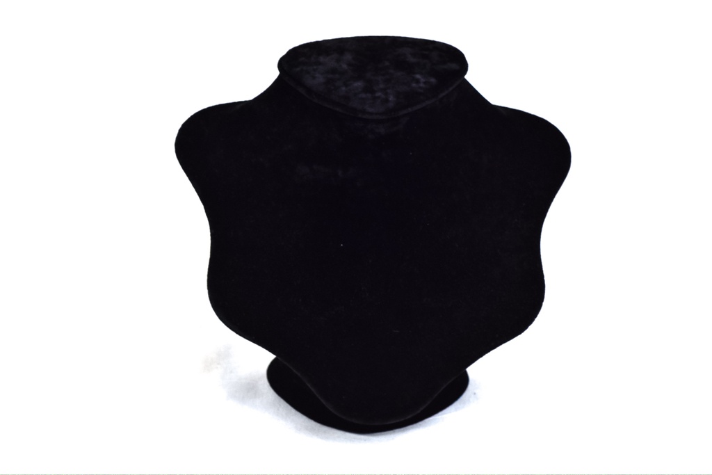 Exhibidor grande de collar de terciopelo negro