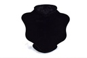 Exhibidor grande de collar de terciopelo negro