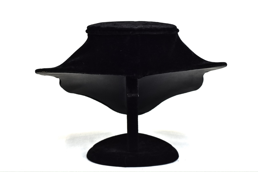 Exhibidor grande de collar de terciopelo negro