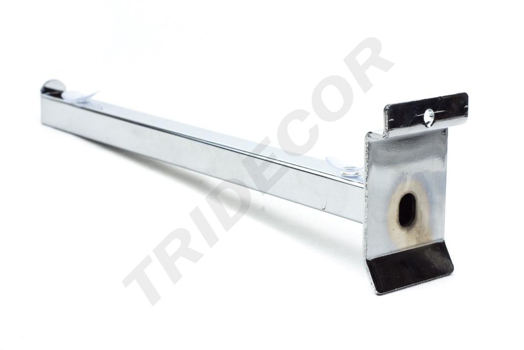 Soporte para estantes de madera/vidrio con listón de anclaje de 30,5 cm