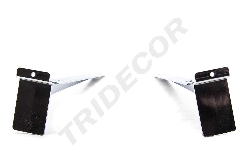 Soporte de Vidrio/Estante en Par para Panel de Lamas de 30cm