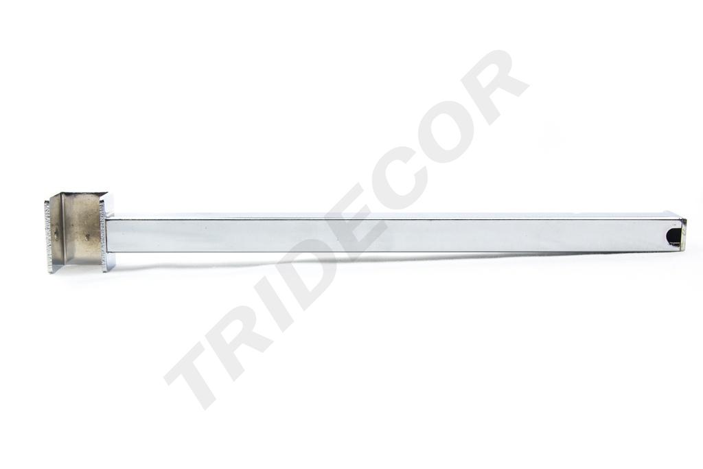 Soporte/Estante de vidrio para Tubo Rectangular de 35cm