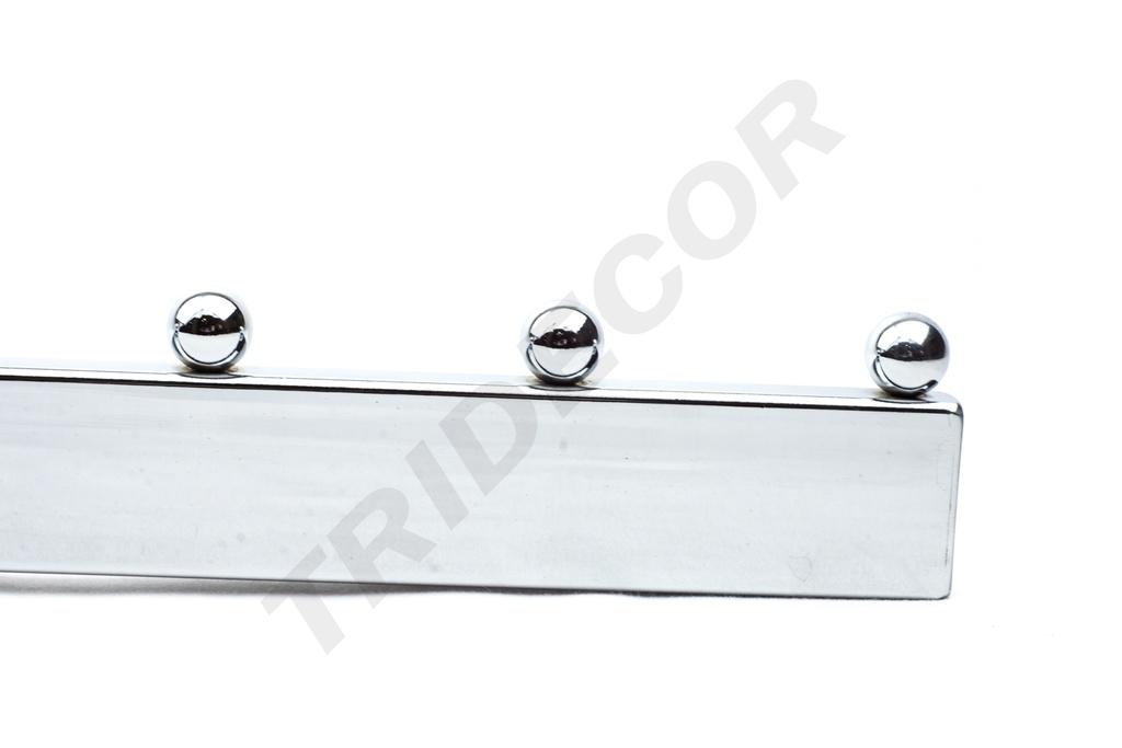 Colgador inclinado con 7 bolas para panel de lamas, 30 cm
