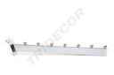 Colgador inclinado con 7 bolas para panel de lamas, 30 cm