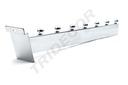 Colgador inclinado con 7 bolas para panel de lamas, 30 cm