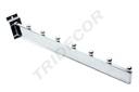 Colgador inclinado con 7 bolas para panel de lamas, 30 cm