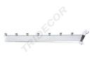 Colgador inclinado con 7 bolas para panel de lamas, 30 cm