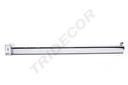 Percha de Cromado con una bola para el tubo rectangular de 40cm