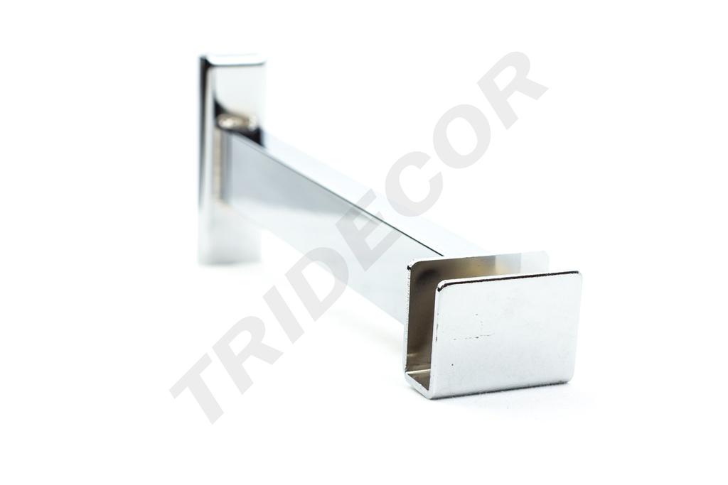 Soporte de Tubo Rectangular para Sistema de Cremallera 20cm