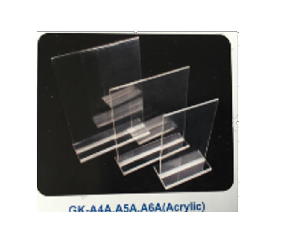 Soporte para Póster de Acrílico en Forma de L A5 21X15X8.5cm