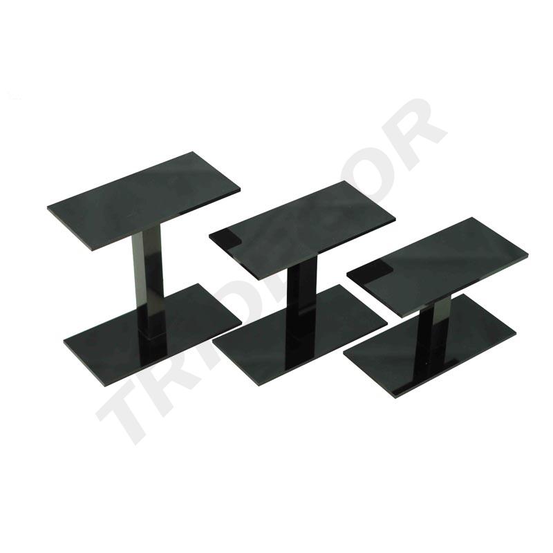 007121-Expositor-metacrilato-negro-3-alturas-independientes-tridecor
