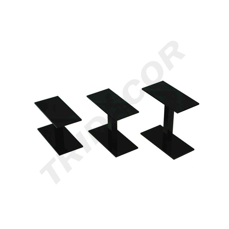 007121-Expositor-metacrilato-negro-3-alturas-independientes-tridecor