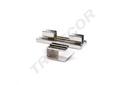 Soporte Tubular Rectangular para Cremallera 4.5X4.5X8cm