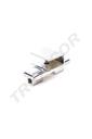 Soporte Tubular Rectangular para Cremallera 4.5X4.5X8cm