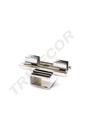 Soporte Tubular Rectangular para Cremallera 4.5X4.5X8cm