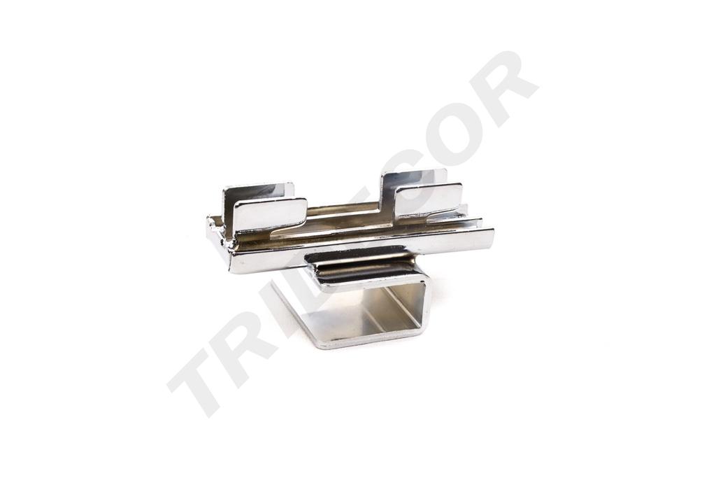 Soporte Tubular Rectangular para Cremallera 4.5X4.5X8cm