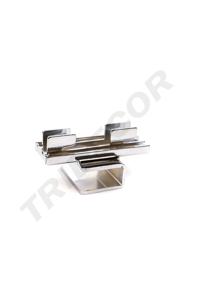 Soporte Tubular Rectangular para Cremallera 4.5X4.5X8cm