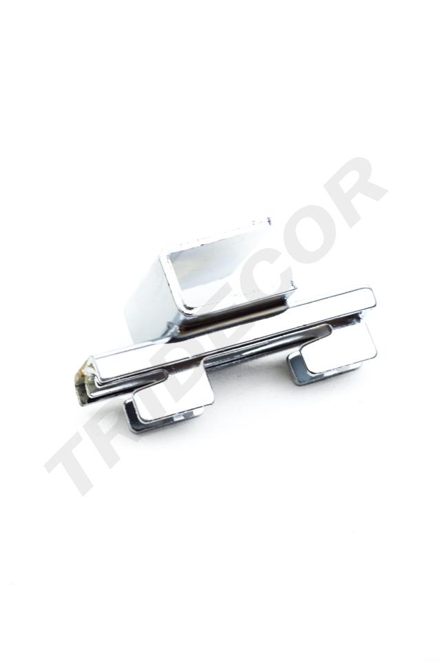 Soporte Tubular Rectangular para Cremallera 4.5X4.5X8cm