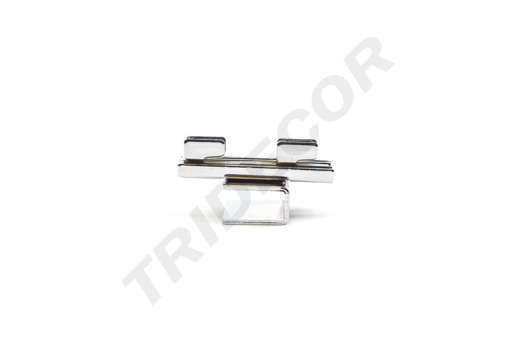Soporte Tubular Rectangular para Cremallera 4.5X4.5X8cm