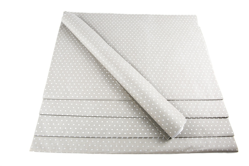 Papel Tisú Puntos Blancos sobre Fondo de Chocolate 62X86cm 100 unidades