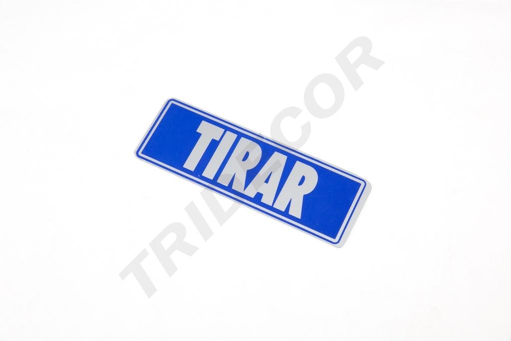 Cartel Tirar 17.5X6cm