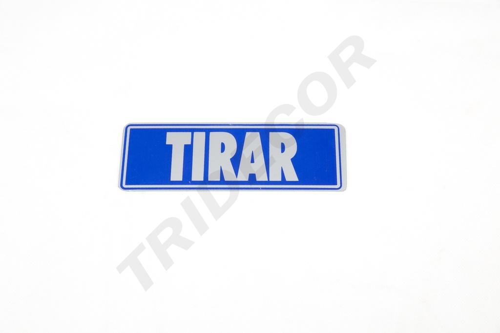 Cartel Tirar 17.5X6cm