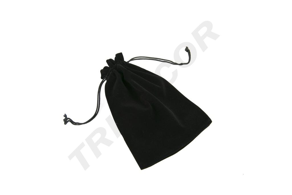 BOLSA DE TERCIOPELO NEGRO con cordón, 19X14CM, 20pcs/PAQUETE