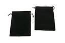 BOLSA DE TERCIOPELO NEGRO con cordón, 19X14CM, 20pcs/PAQUETE