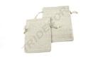BOLSA DE TELA DE LINO BEIGE 19X14 CM 20 PIEZAS
