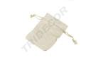 BOLSA DE LINO BEIGE con cordón 12X9 CM 20pcs/PAQUETE
