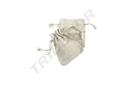 BOLSA DE LINO BEIGE con cordón 12X9 CM 20pcs/PAQUETE