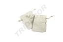 BOLSA DE LINO BEIGE con cordón 12X9 CM 20pcs/PAQUETE