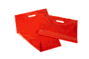 Bolsa roja con asas troqueladas 40X50 cm 100 unidades