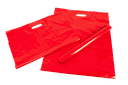 Bolsa tote roja con asas troqueladas 50X60 cm 100 unidades