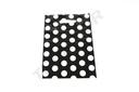 Bolsa de Plástico Asa Troquelada 25X35cm Punto Blanco 100und/pq