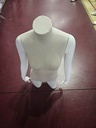 Busto de mujer En Lino Y Fibra de Vidrio Blanco mate