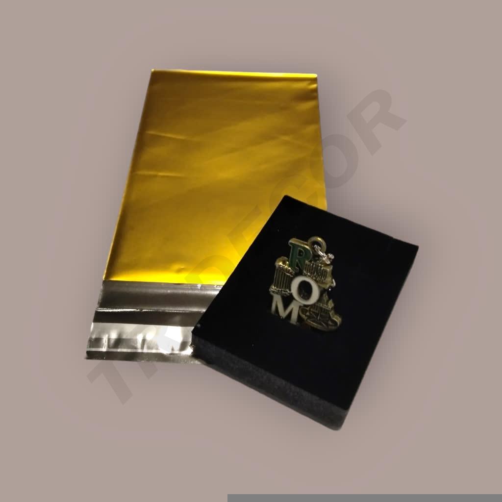 Sobres metalizados Dorado Con Adhesivo 10X15+4cm 100unidades/Paq 
