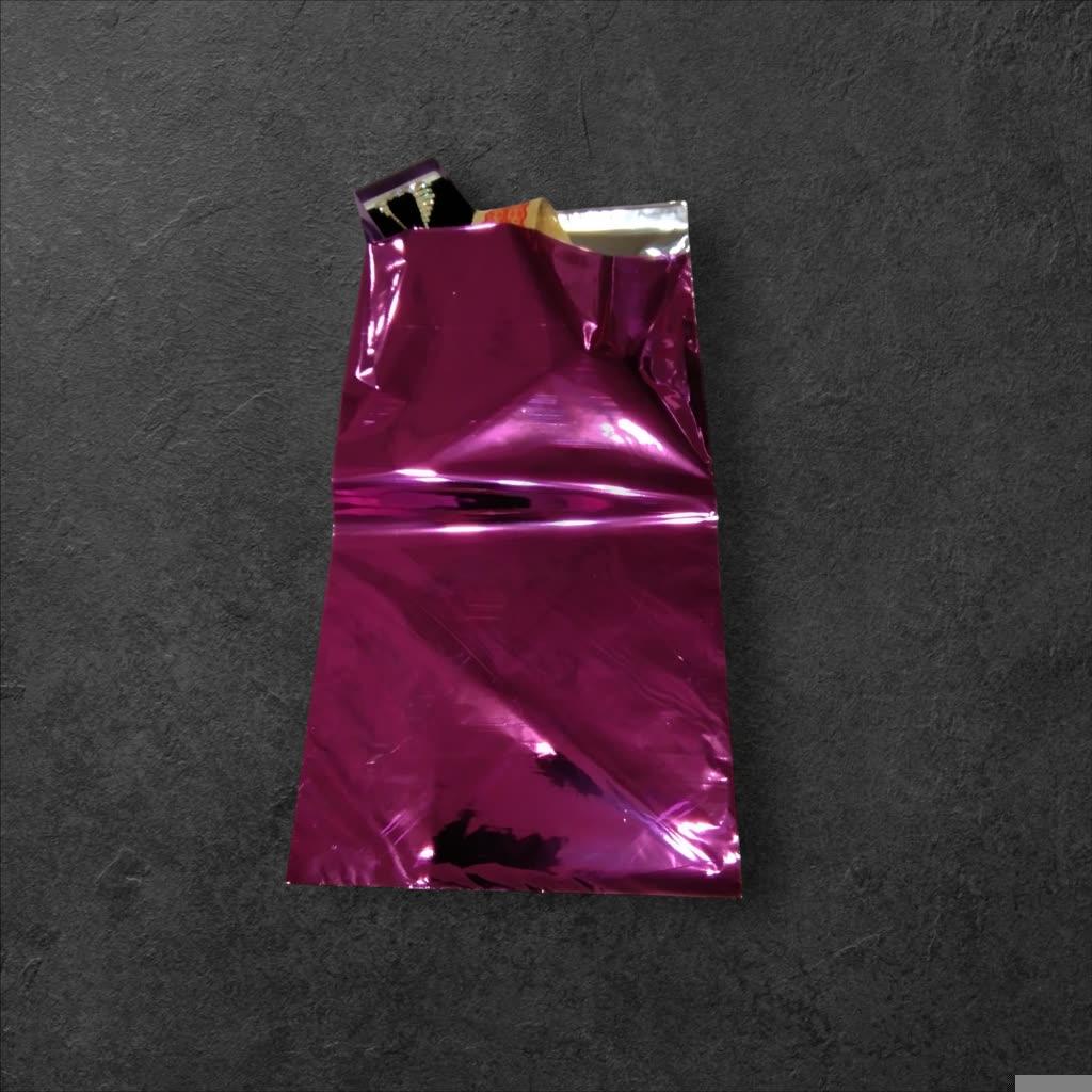 Sobres Metálicos Fucsia con Adhesivo, 40X60+6cm, 50 unidades