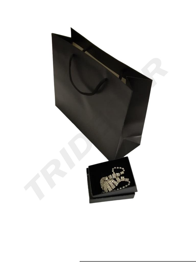 Bolsa de Lujo con Cordón 44X14X32cm Negro 12 unidades